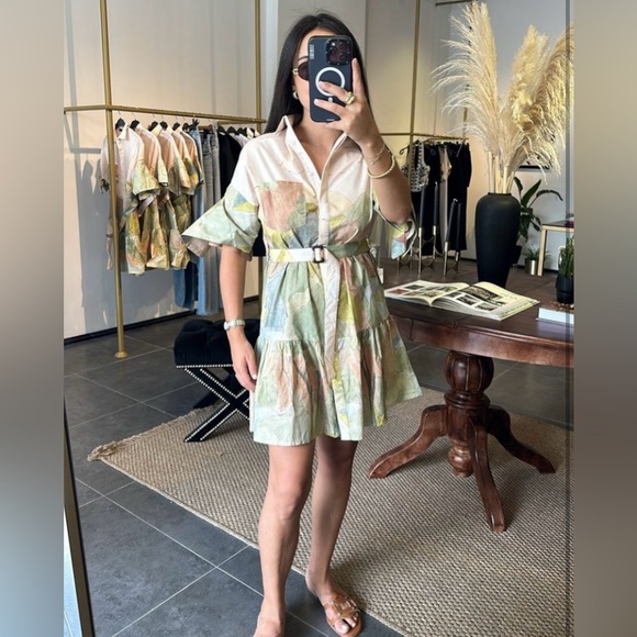 ZARA BLOGGERS’ FAVORITE PRINTED SHORT DRESS ZW COLLECTION - Picture 5 of 16